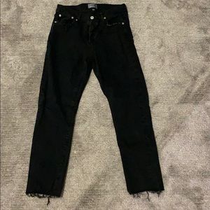Agolde black jeans from Evereve.